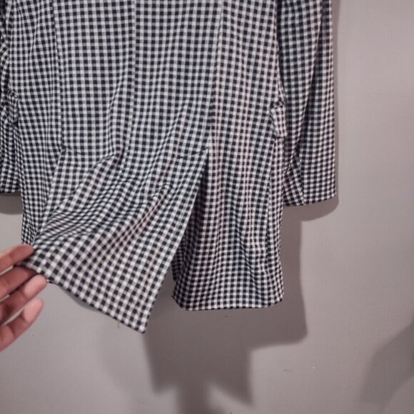 Women's Maeve Longline Check Blazer Size XS - Picture 9 of 12